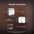 Aqara Dual Relais Modul T2, Rolladensteuerung Lichtschalter, Erfordert Aqara Zigbee 3.0 HUB, Trockenen Knoten Modus für Garagentore Heizkessel, Unterstützt Homekit,Google, Alexa, Matter over Bridge