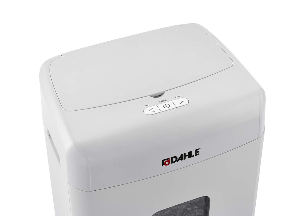 Dahle ShredMATIC 90 Aktenvernichter Autofeed (90 Blatt, P-4, Partikelschnitt, öl- und wartungsfrei, Automatischer Papiereinzug) lichtgrau/staubgrau