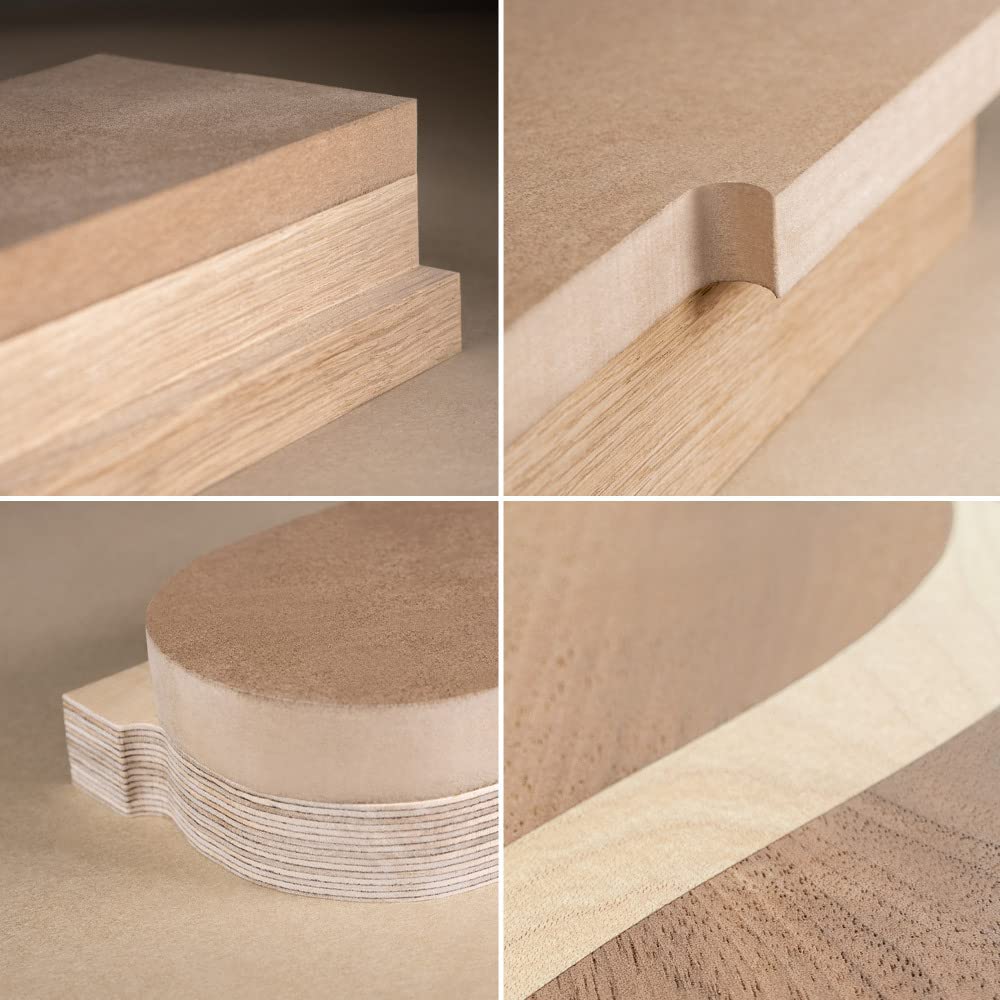 ENT 13471 Bündigfräser mit Achswinkel HW, Schaft (S) 8 mm, Durchmesser (D) 14 mm, NL 25,4 mm, SL 32 mm, mit 2 Kugellager