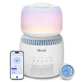 Levoit Top-Fill Luftbefeuchter, Smart Verdunstungsluftbefeuchter für Baby, separater Sensor, Humidifier mit Blaulichtfreiem Nachtlicht für Schlafzimmer, Kinderzimmer Auto Shut-off, 3,8 L, Mattweiß