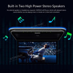 XTRONS 19,5 Zoll HD-Digital TFT 16: 9-Bildschirm-Auto-Overhead-Video Ultradünner Autodach-Player mit integrierten HDMI/AV/USB-Lautsprechern und Buntem Aura-Licht