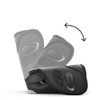 CYBEX Gold Kinder-Autositz Solution G2 Comfort, Ab ca. 3 bis 12 Jahre (100 - 150 cm), Max. 50 kg, Für Autos mit und ohne ISOFIX, Magic Black (Schwarz)