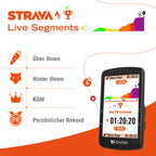 Bryton Rider S810 GPS-Fahrradcomputer mit 3,5" Farb-Touchscreen mit 2.5D-Glas, 50 Std. Akkulaufzeit, Offline-Europakarte, Turn-by-Turn-Navigation, ANT+/BLE-Konnektivität, Strava Live Segmente
