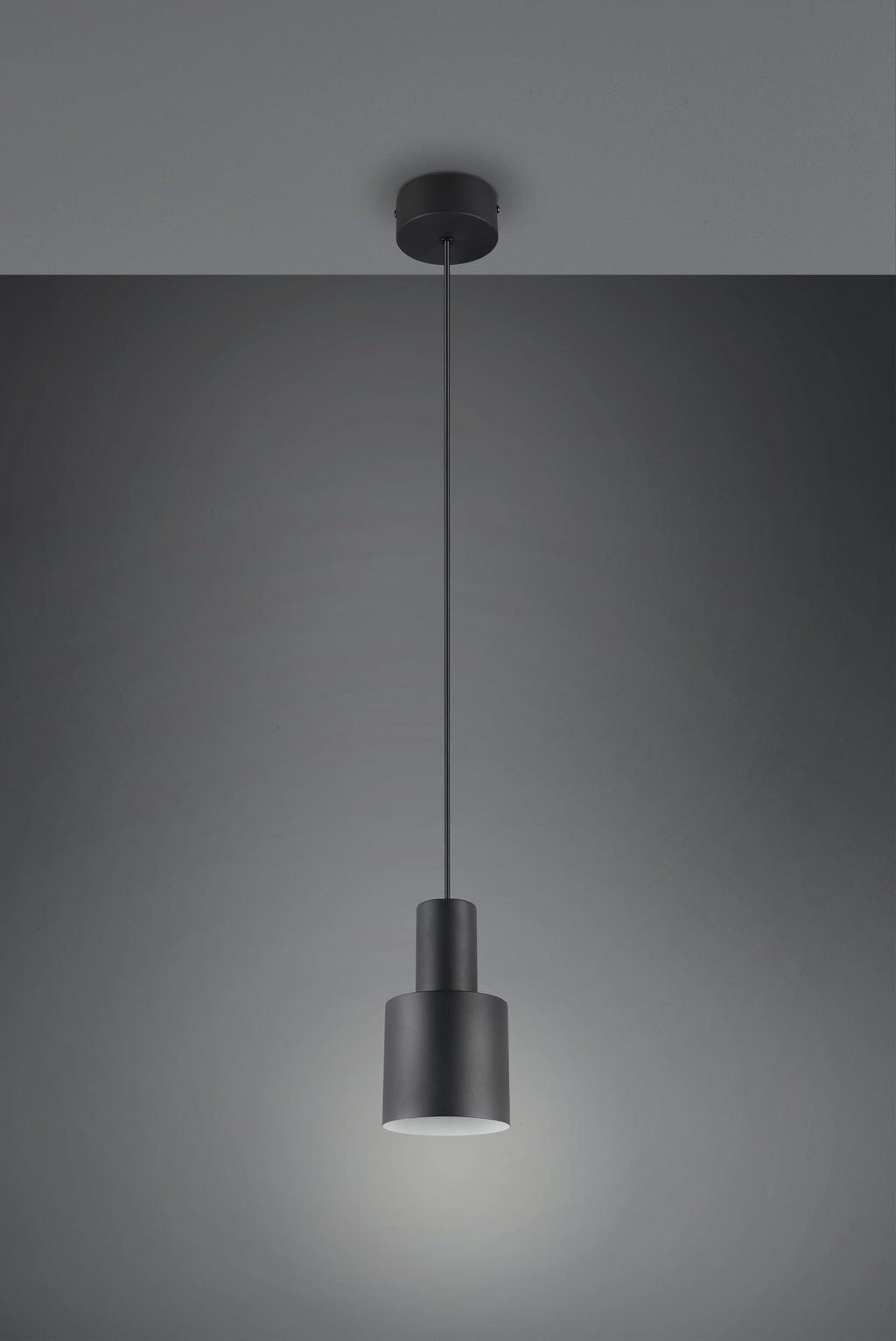 Trio Leuchten Pendelleuchte Agudo 319400132, Metall Schwarz matt, exkl. 1x E27