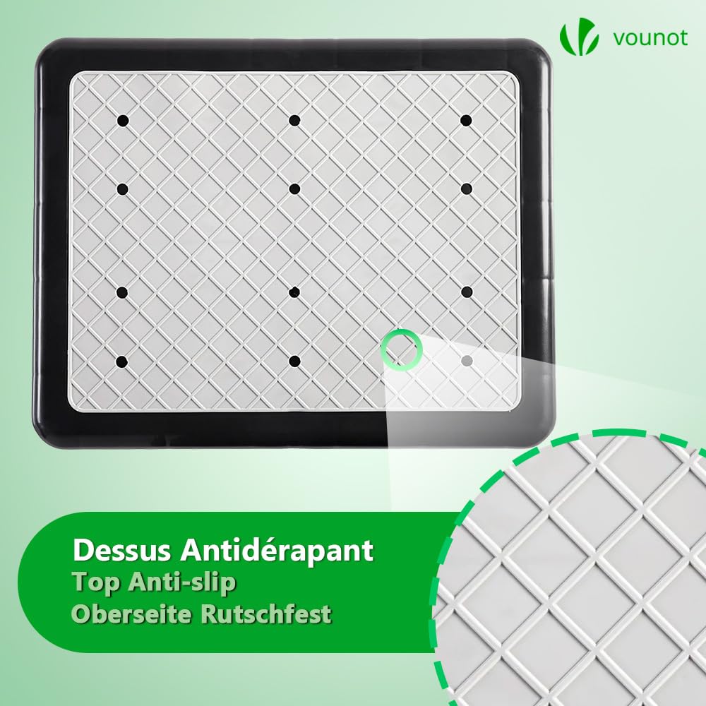 VOUNOT Trittstufe Indoor & Outdoor, rutschfeste und tragbare Fußbank für ältere Menschen, One Step Hocker für Bad, Küche & Türschwellen, Hocker und Aufstiegshilfe