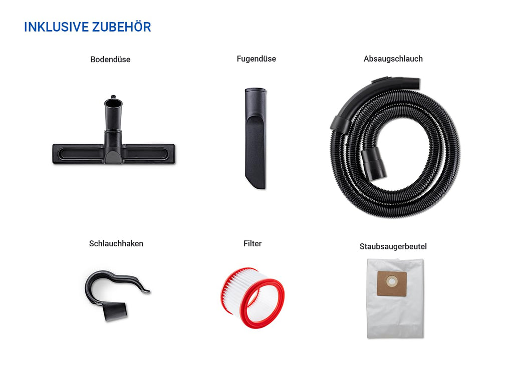 Nilfisk Multi II 30L T Nass Trockensauger mit Steckdose - Staubsauger für Werkstatt, Haus, Garten und Auto (1400 W)