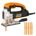 Evolution Power Tools Rage 7-S Universalstichsäge – schneidet Holz, Stahl, Kunststoff und mehr – inklusive 5 Sägeblätter, 710 W