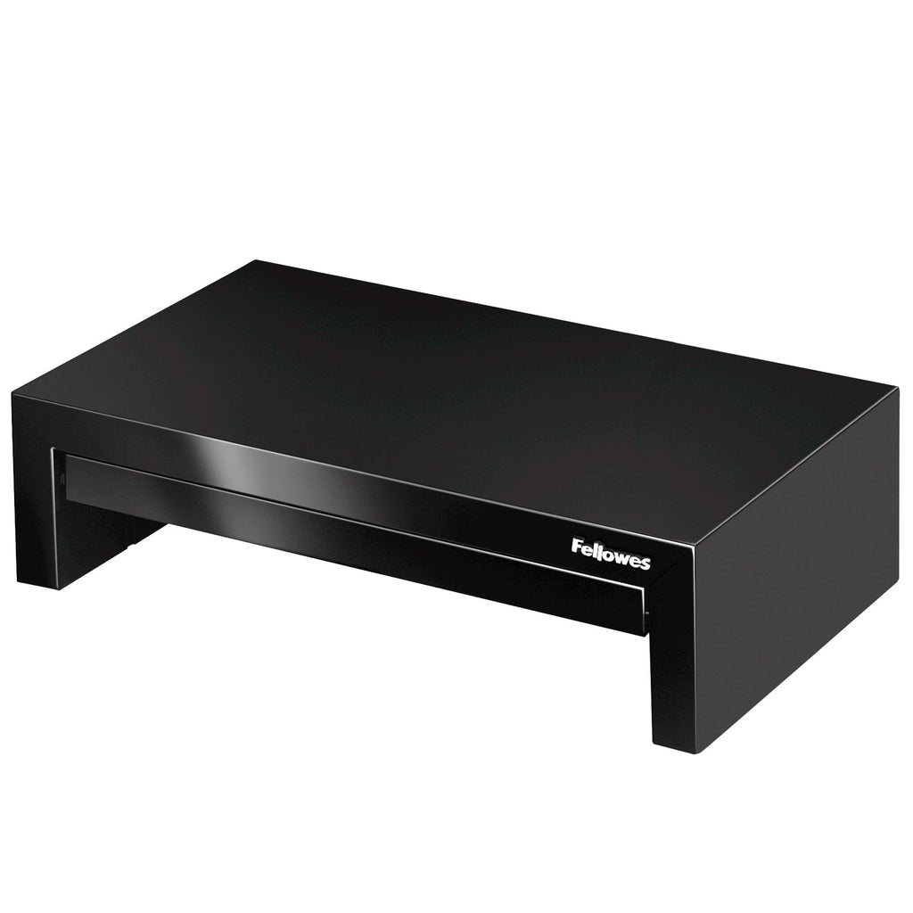 Fellowes Monitorständer Designer Suites, höhenverstellbar um 4 cm, ergonomisch, mit Aufbewahrungsfach, für Monitore bis 21 Zoll bzw. 18 kg