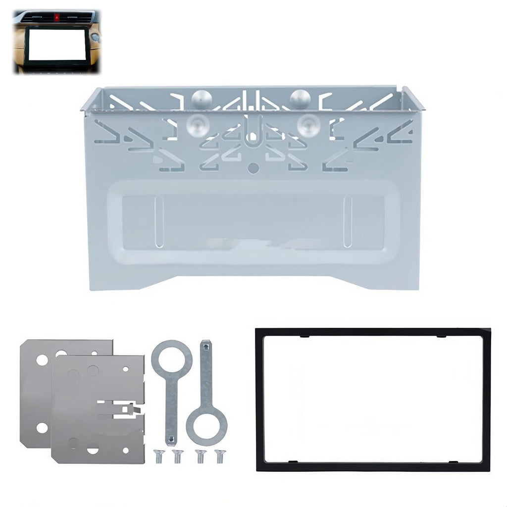 Universal Einbauschacht,Autoradio Doppel DIN Schacht Radio,Doppeldin Montage Rahmen Halterung,Universal Auto Radio Montage Rahmen,Kompatibel für VW Golf Polo Audi Ford Mercedes Peugeot
