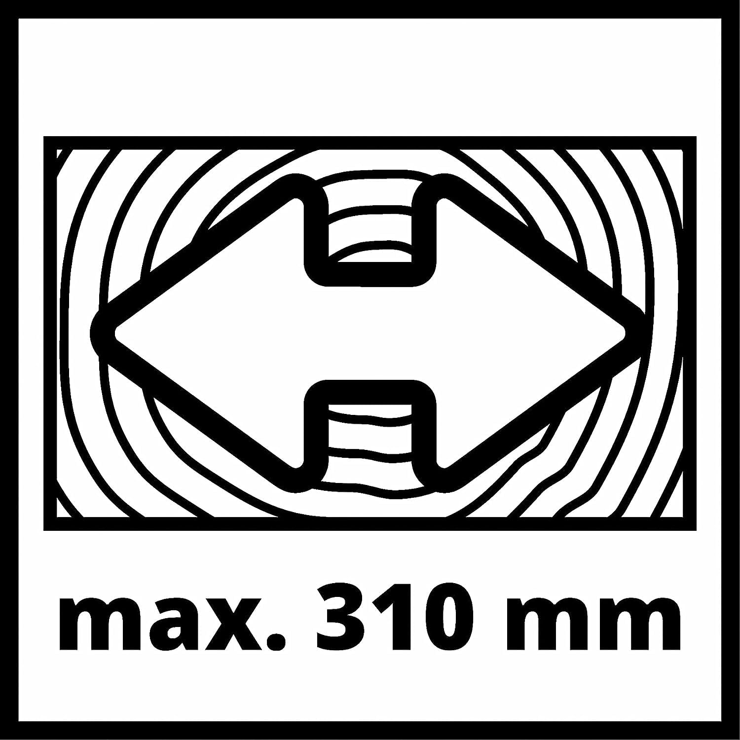 Einhell Zug-Kapp-Gehrungssäge TC-SM 2531/2 U (1900 W, max. 70 mm x 310 mm Schnitttiefe/-breite, Ø 254 mm Sägeblatt, Untergestell, neigbarer Sägekopf, Zugfunktion, Laser)