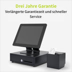 ACROPAQ Kassenschublade - Öffnung manuell mit Druckknopf, Kassenlade 33 x 33 cm, Unterbau geeignet - Kasse, Cash Register, Bargeldkasse - Schwarz