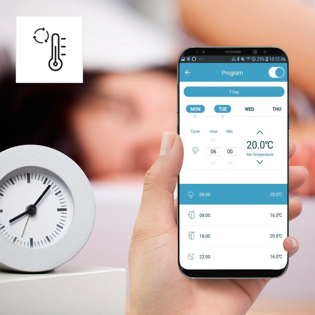 Hama Smartes Heizkörperthermostat, Starter-Set 2 St. mit Hub (Heizungssteuerung WLAN, Smart Home Heizungsregler f. alle Ventile, programmierbarer Heizungsthermostat, heizen per App), Weiß