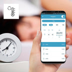 Hama Smartes Heizkörperthermostat, Starter-Set 2 St. mit Hub (Heizungssteuerung WLAN, Smart Home Heizungsregler f. alle Ventile, programmierbarer Heizungsthermostat, heizen per App), Weiß