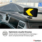 TomTom LKW Navi GO Expert Plus (7 Zoll-Display, Routenführung und POIs für große Fahrzeuge, TomTom Traffic inklusive, Weltkarten, Echtzeitwarnungen zu Beschränkungen)