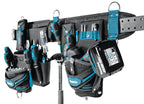 Makita E-15235 Super-Schwerlast-Hüftgurt-Set, bestehend aus Schwerlastgürtel, Schrauberholster, Hammerhalter, 2-Fächer-Werkzeugtasche, Smartphonetasche, Polyester, 880 x 310 mm (LxH)