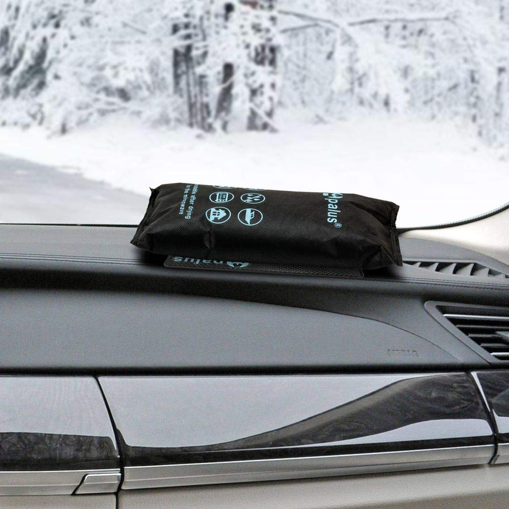 Apalus Luftentfeuchter Auto Wiederverwendbar, Entfeuchter-Kissen für Beschlagene Autoscheiben, Auto-Winter-Zubehör für Wohnmobile, Garage, Wohnung, Bad, Kleider-Schränke, 1x Antirutschmatte, 1kg