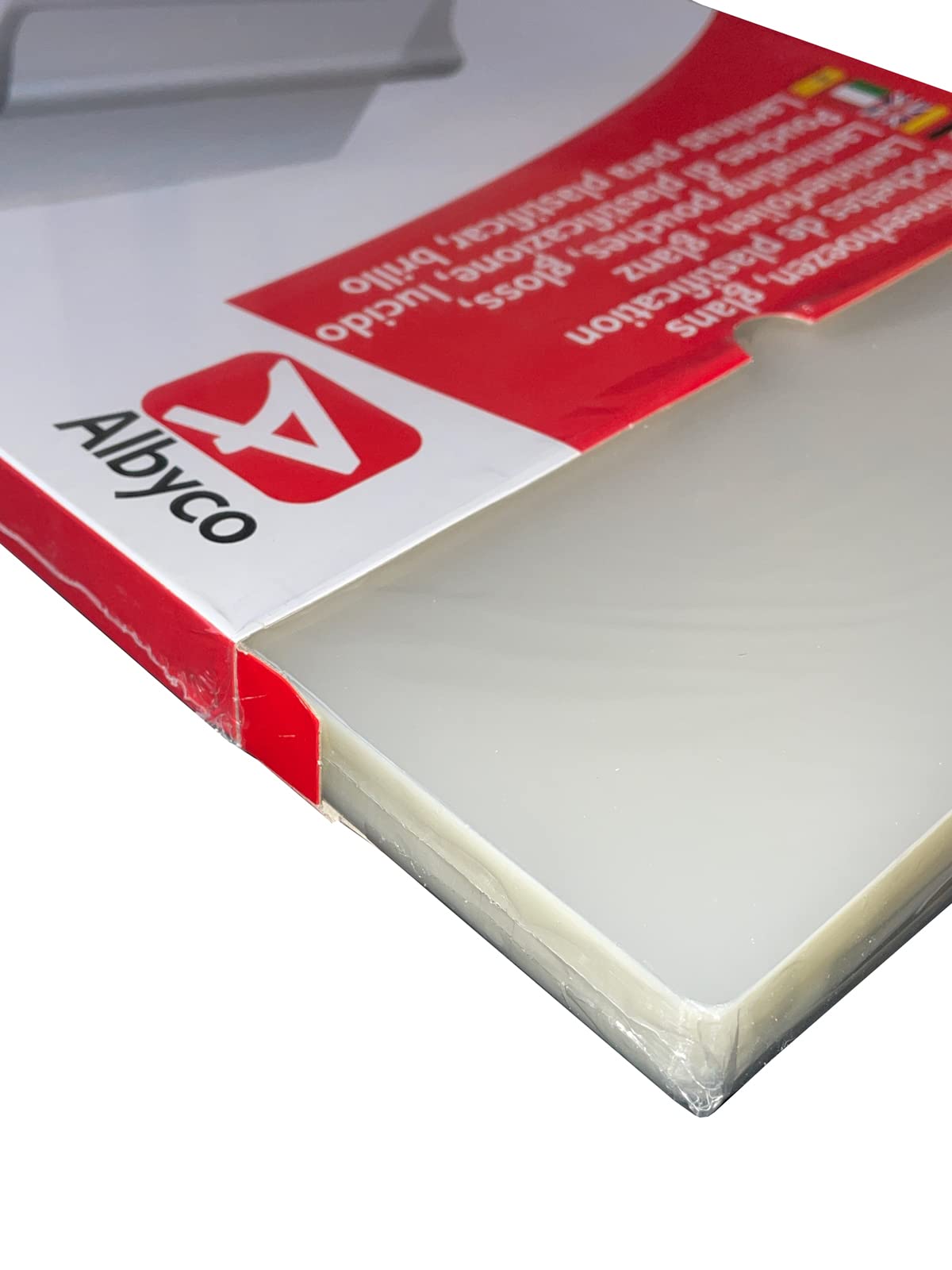Albyco Laminierfolien, Laminiertaschen im A4-Format | Laminierfolie | Glänzend | Ab 10 Packungen à 100 Stück | Dicke 2x80 | (160) Mikron