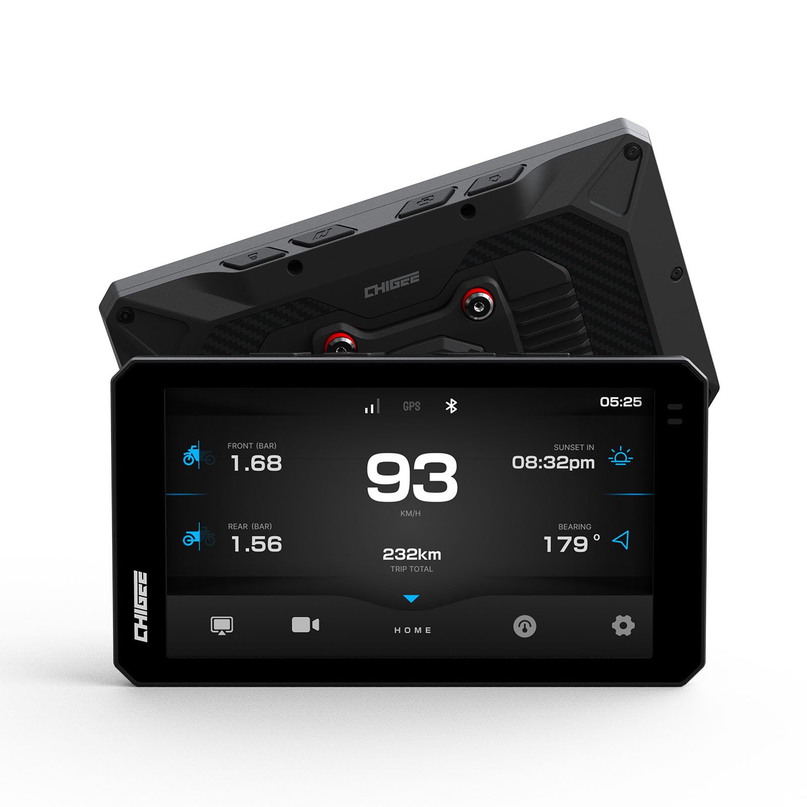 CHIGEE AIO-6 LTE 4G Motorcycle GPS Navigation with 6 inch Display, Motorcycle Carplay Android Auto, Real-time alerts, Electronic Fence,IP9X Waterproof