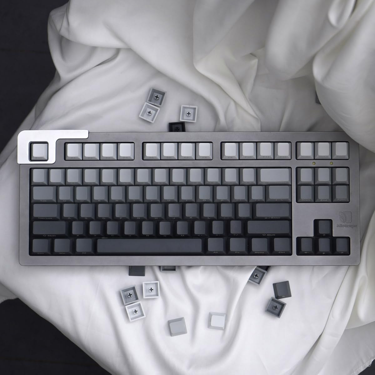 125 Tasten Gradient Grau Keycaps PBT Dye Sub Cherry Profil Tastenkappen Set Fit für Cherry Mx Schalter Mechanische Tastatur
