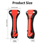 4 Stück Notfallhammer Auto mit Gurtschneider, 2 in 1 Gurtschneider Notfallhammer fürs Auto Nothammer mit Gurtmesser, Fensterbrecher und Auto Sicherheitshammer mit Gurtschneider für Auto, Bus, PKW