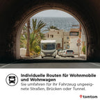 TomTom Camper Navi GO Camper Max 2. Generation (7" Display, POI`s für Wohnmobil- und Wohnwagen, Updates via Wi-Fi, TomTom Traffic, Fahrzeugprofile speichern, Weltkarten, Umweltzonen vermeiden)