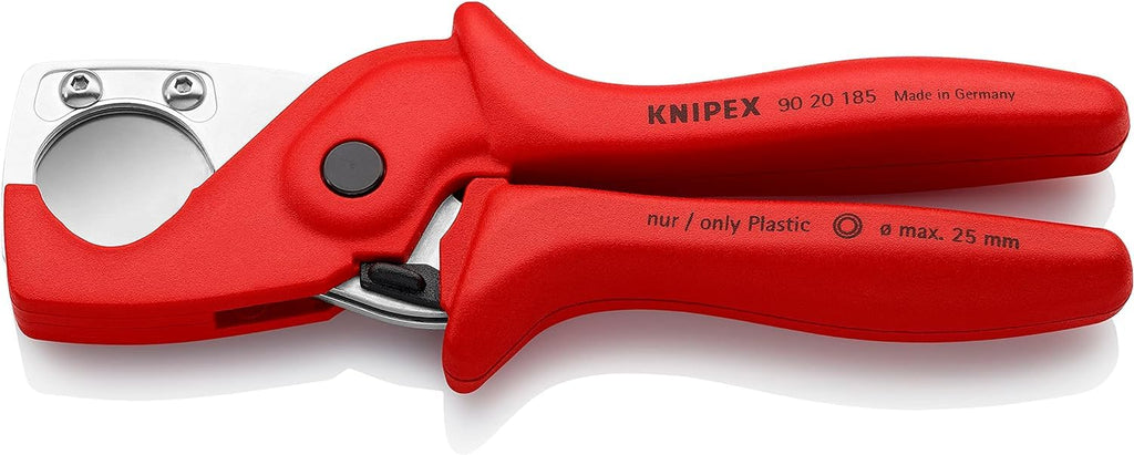 KNIPEX PlastiCut Schlauch- und Schutzrohrschneider aus zähem, glasfaserverstärktem Kunststoff 185 mm, 90 20 185