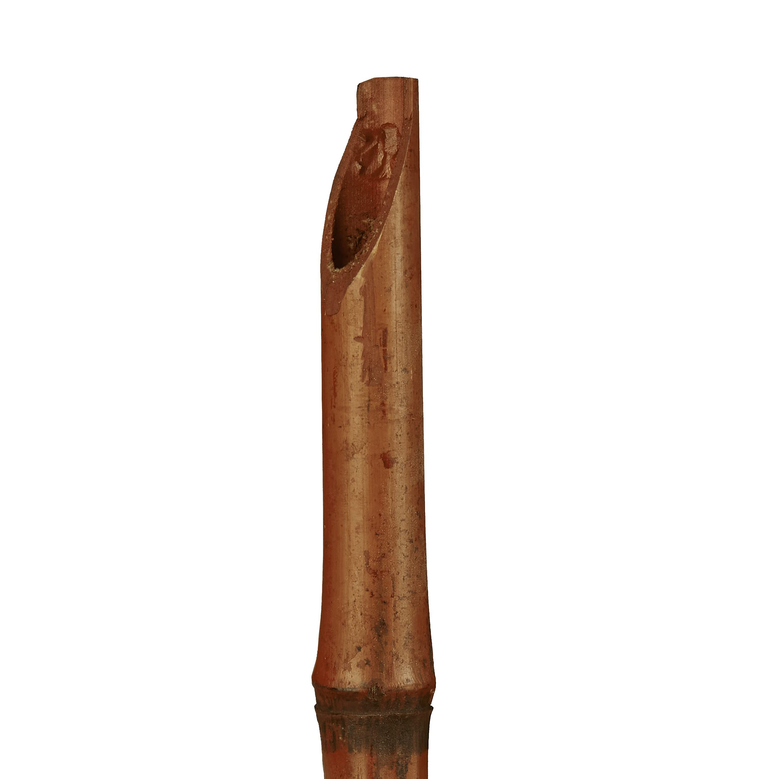 Relaxdays Gartenfackeln, 10er Set, Bambus, Ölfackeln für draußen, Outdoor Fackeln mit Ersatzdocht, Höhe: 90 cm, braun
