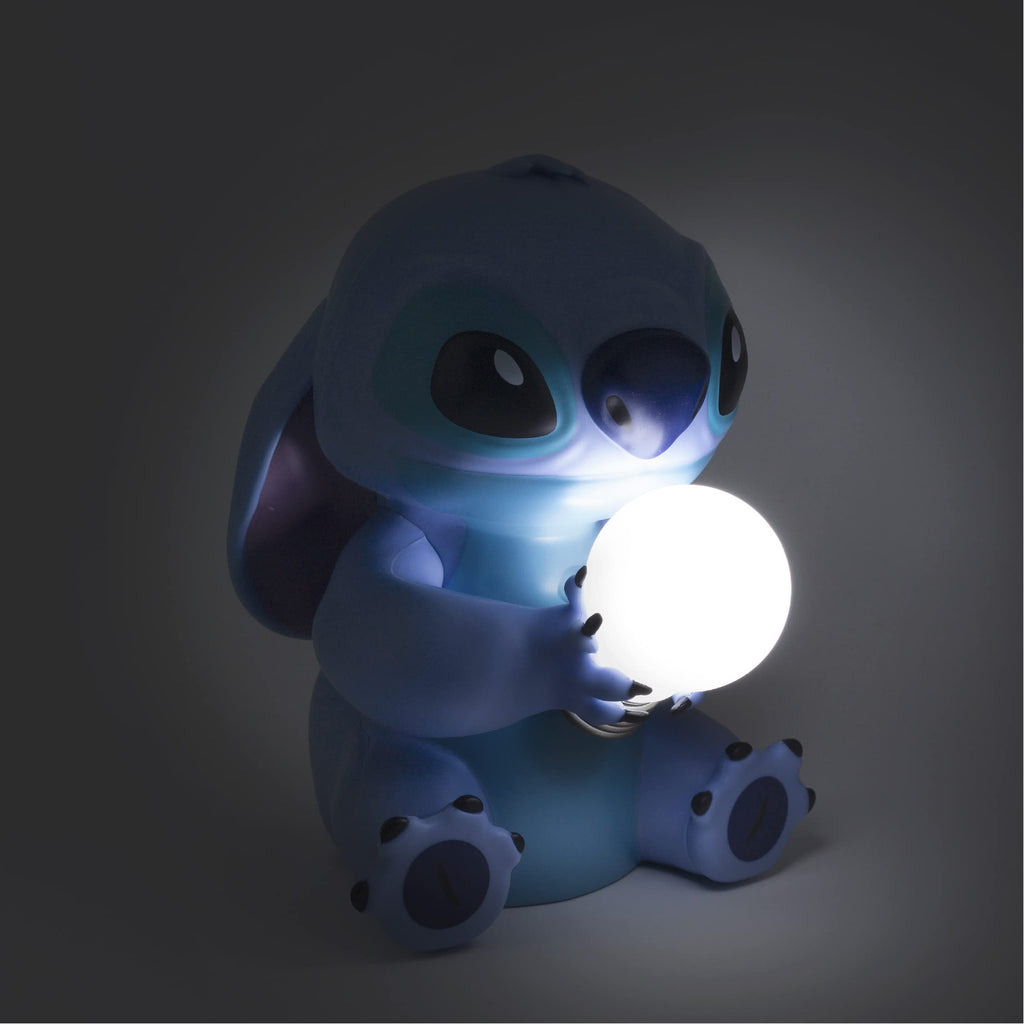 Stitch Licht - Offiziell Lizenzierte Lilo & Stitch Lampe, Disney Sammlerstück, Nachttischlampe für Schlafzimmer, Dekor für Nachtbeleuchtung, Blau