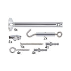 Paulmann 17834 Seilsytem Seil-Zubehör Spann-Montage-Set 165 mm Chrom Zubehör Halogen Seilsysteme 12V enthält Umlenker Seilösen