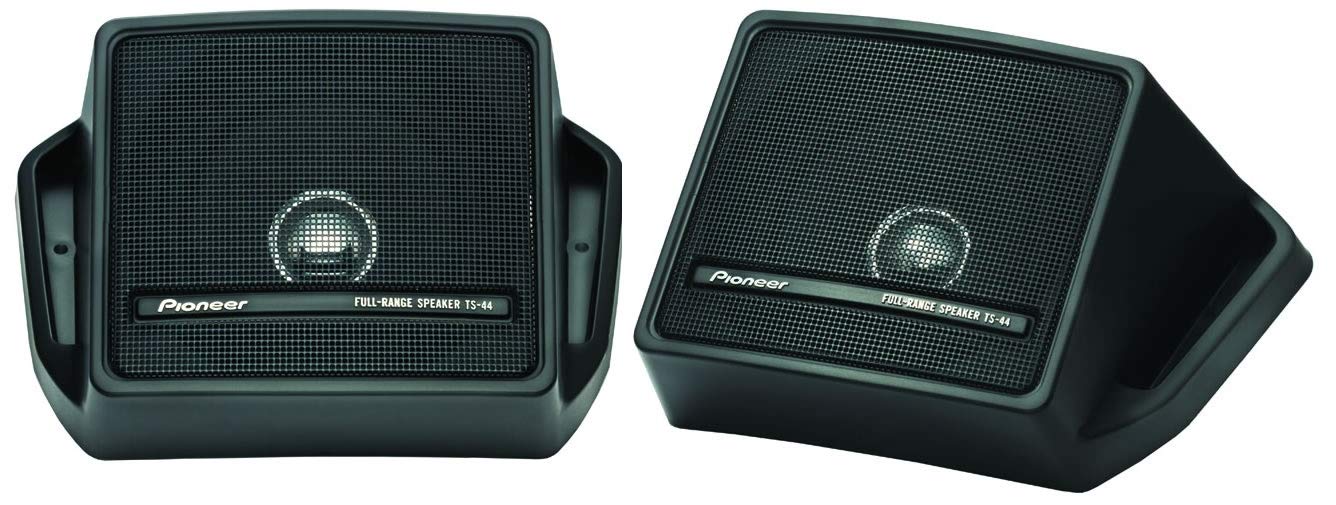 Pioneer Electronics TS-44 Breitband-Aufbaulautsprecher (40 W), Koaxiallautsprecher, Nominale Ausgangsleistung 10 W, 88 dB, 173 x 109 x 97 mm, 2 Lautsprecher, schwarz