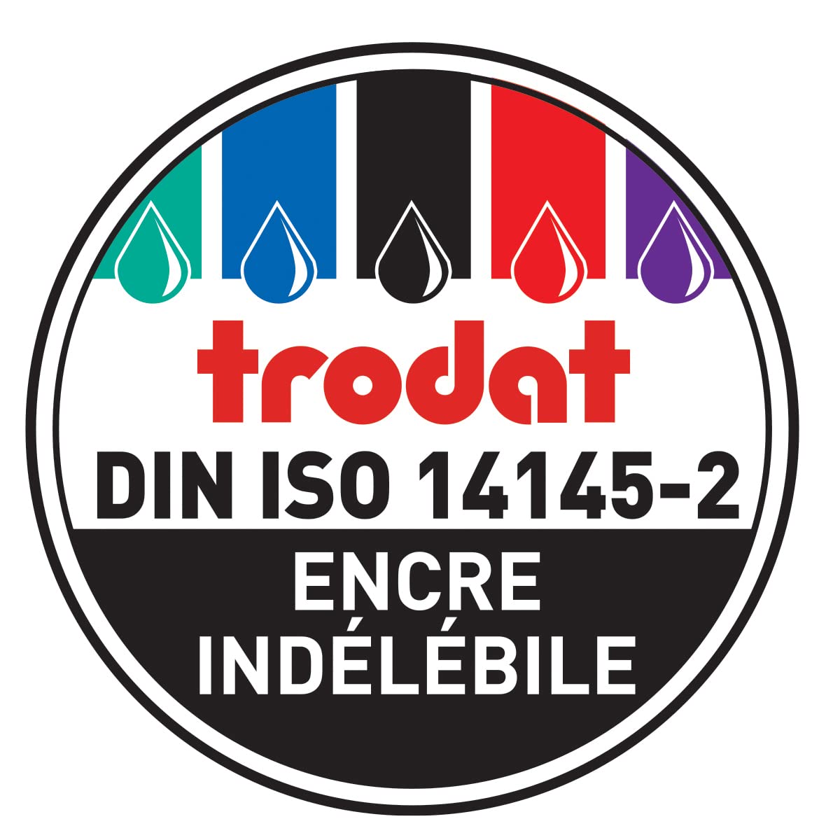 Trodat – Printy 4912 Typo Stempel zum selber Setzen von Text – selbstfärbender Stempel als Bürostempel, Adressstempel, Namensstempel & Co (47 x 18 mm | 4 Zeilen | Schwarz)