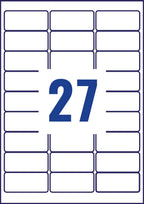 AVERY Zweckform Siegeletiketten Laser 27TV 63,5x29,6mm - Ref L6114-20 (540 Etiketten)