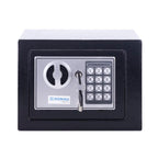 DONAU TECH Digitaler Mini Tresor 4,6L / 23 x 17 x 17 cm/Manuell-digitaler Elektronischer Safe Klein Möbeltresor/mit Digitaler Passwort & 2 Sicherheitsschlüssel Tresor/Schwarz