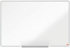 Nobo Magnetisches Emaillle-Whiteboard mit Stiftablage, 900 x 600 mm, Schlanker Zierrahmen, InvisaMount-Montagesystem, Impression Pro, Weiß, 1915395