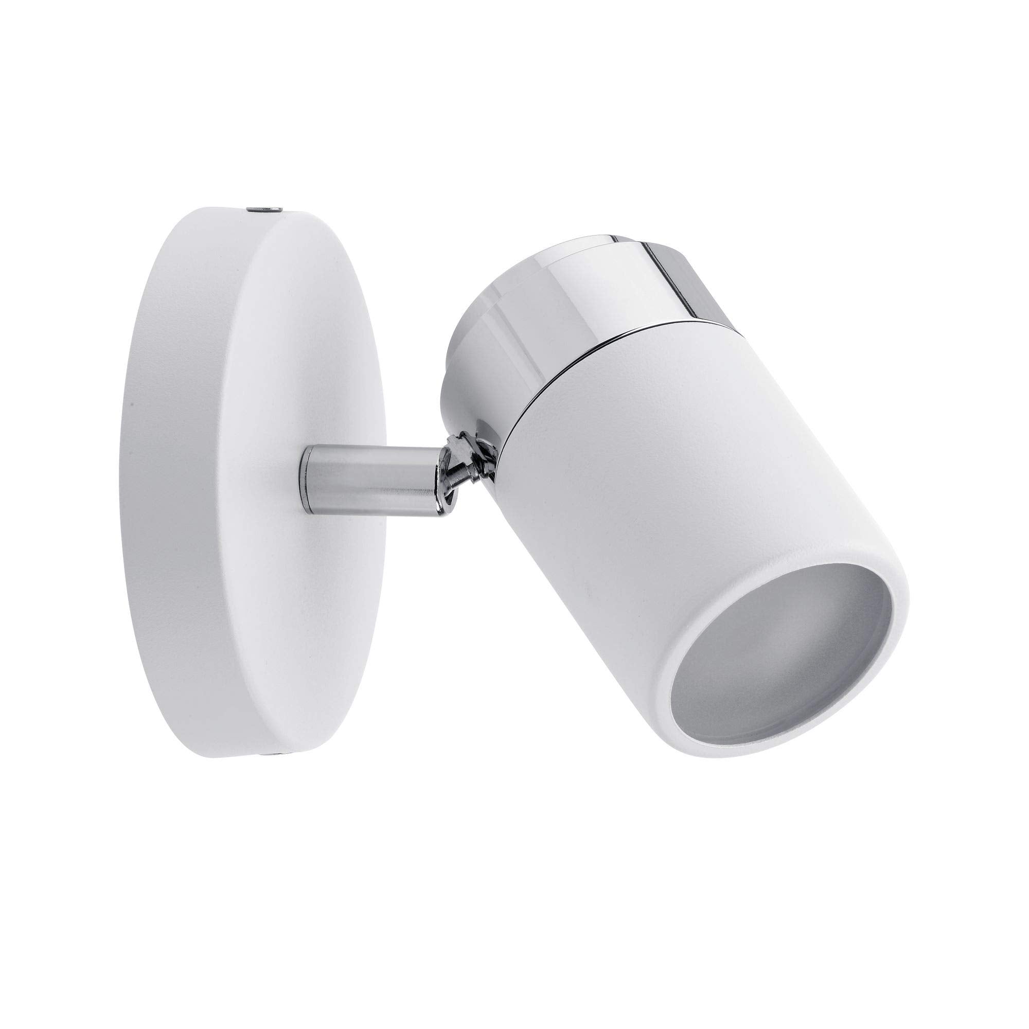 Paulmann 66710 Spotlight Zyli IP44 max 1x10W GU10 Weiß/Chrom 230V Metall 667.10 Deckenleuchte Lampe LED Deckenlampe Deckenstrahler ohne Leuchtmittel