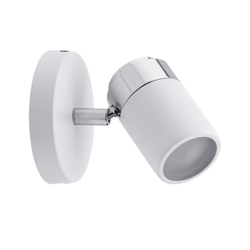 Paulmann 66710 Spotlight Zyli IP44 max 1x10W GU10 Weiß/Chrom 230V Metall 667.10 Deckenleuchte Lampe LED Deckenlampe Deckenstrahler ohne Leuchtmittel