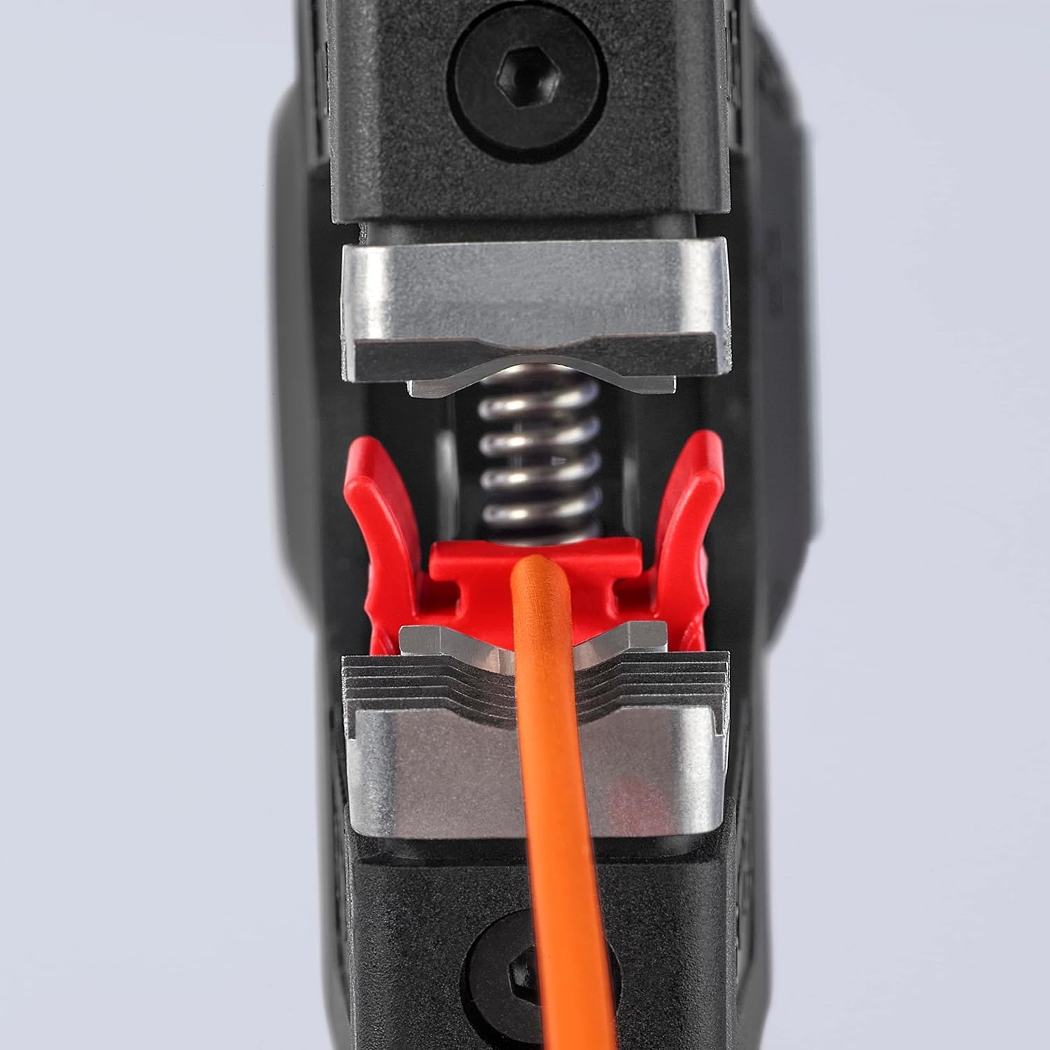 KNIPEX PreciStrip16 Automatische Abisolierzange, in Blister, 0,08-16 mm², Feinjustierung, einstellbarer Längenanschlag, 12 52 195 SB