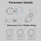 iMESTOU 2 x Aluminium-Kugelbasis für Lenkerhalterungen, kompatibel mit Ram/iMESTOU Handyhalterungen mit 2,5 cm Kugelbuchsen