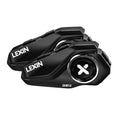 LEXIN G2P Motorrad Bluetooth Headset, Helm Kommunikationssystem für 2 bis zu 6 Personen in Reichweite von 1000m, IP67 Wasserdicht Freisprecheinrichtung mit FM Radio, Doppelpack