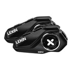 LEXIN G2P Motorrad Bluetooth Headset, Helm Kommunikationssystem für 2 bis zu 6 Personen in Reichweite von 1000m, IP67 Wasserdicht Freisprecheinrichtung mit FM Radio, Doppelpack