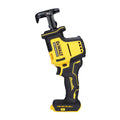 DEWALT 18 Volt Akku-Kompakt-Säbelsäge(bürstenloser Motor, sehr kompakte Abmessungen, werkzeugloser Sägeblattwechsel, schwenkbarer Sägeschuh, Lieferung ohne Akku und Ladegerät), DCS369N-XJ