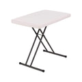 LIFETIME 28240 Verstellbarer Klapptisch für Laptop, TV-Fach, 30 Zoll (76,2 cm), mandelfarben