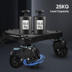 ENERHUB Buggy Board mit Sitz, Buggy Board für alle Kinderwagen, Trittbrett Mitfahrbrett universal, Kiddy Board für Kinder von 2-6 Jahren, Bearing 25KG (Schwarz)