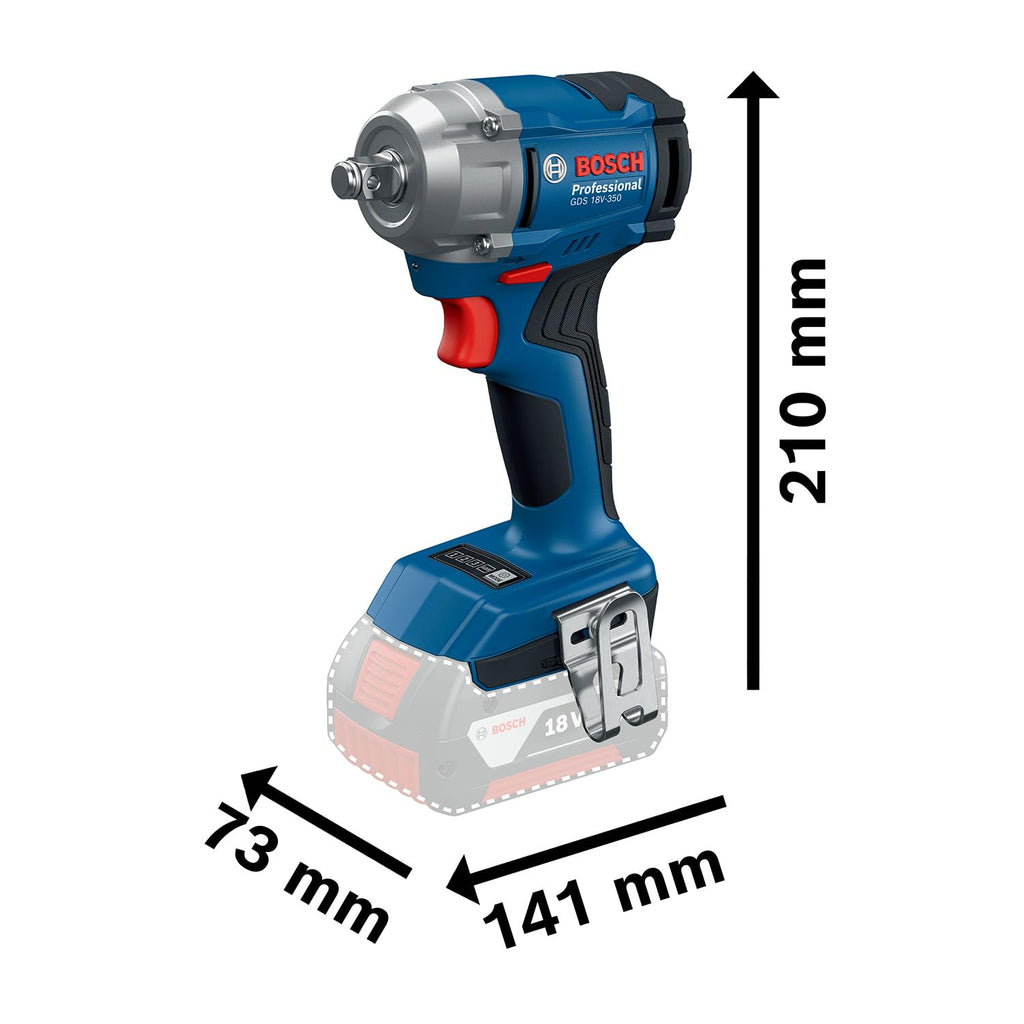 Bosch Professional 18V System Akku Drehschlagschrauber GDS 18V-350 (ohne Akku/Ladegerät)