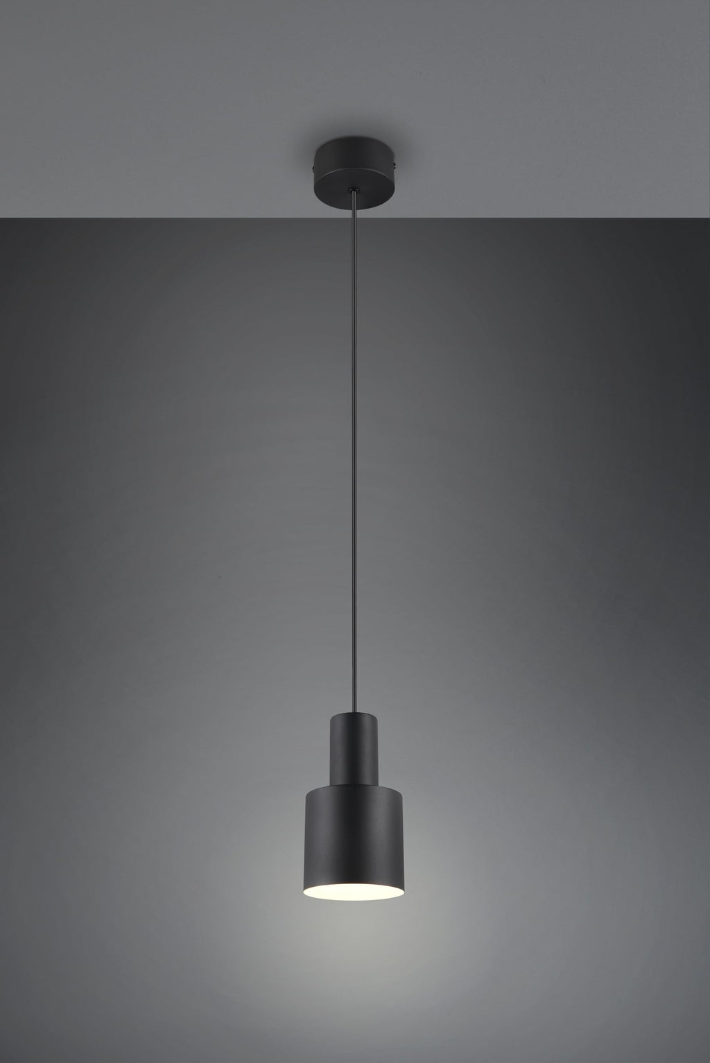Trio Leuchten Pendelleuchte Agudo 319400132, Metall Schwarz matt, exkl. 1x E27