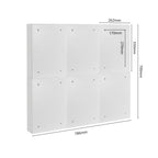 Zedelmaier Mehrfamilienhaus personalisiert 6er Briefkastensysteme DIN C4 Briefkastenanlage Briefkästen Wandbriefkasten Postkasten inkl. 4 Schlüsseln 26x35x8,5cm Weiß XL