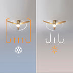 Cecotec - Deckenventilatoren mit Licht EnergySilence Aero 5600 Aqua WhiteDarkWood Connected, 132 cm, 40 W, LED 20W, 3 Flügel, 6 Geschwindigkeiten, Timer, Winter/Sommer, Wi-Fi, Weiß, Schwarz-Baun