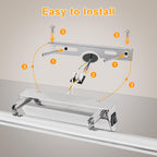 Dehobo LED Spiegelleuchte Bad 42CM 9W - Spiegellampe Badezimmer mit Schalter IP44 Wandbeleuchtung Neutralweiß 4000K 730LM für Badzimmer - Badleuchte Badspiegel Lampe Edelstahl Spiegel Schminklicht
