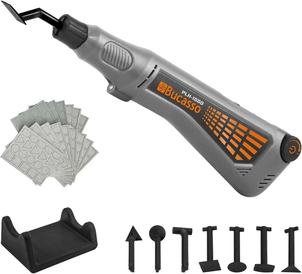 Bucasso Schnurloser Stiftschleifer, variable Geschwindigkeit, Mehrzweck-Elektrowerkzeug zum Schleifen, Polieren, Finishing, DIY-Handwerk (GRAU)