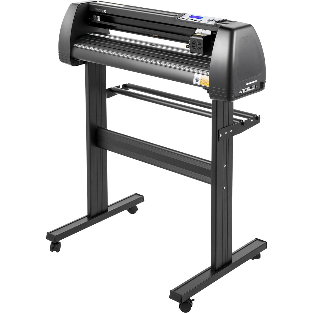 VEVOR Vinyl-Schneidemaschine Schneideplotter, 870 mm, LED-Plotter-Drucker, Präzise Manuelle Positionierung, Softwareunterstützung für MAC- und Windows-Systeme, Einstellbare Kraft & Geschwindigkeit